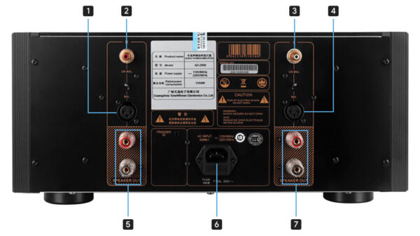 Tonewinner AD2500PRO Stereo Power Amplifier - Image 2