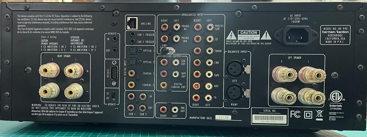 Harman Kardon HK990 Stereo Amplifier - Image 2